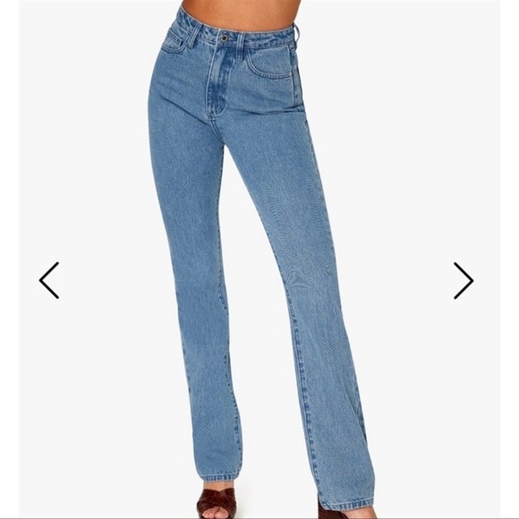 WE WORE WHAT Jeans Women Size 26 Straight Ultra High Rise Icon Fit Slim CL - Picture 2 of 12